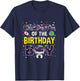 Grandpa of The Birthday Boy Space Astronaut Birthday Family T-Shirt - T-Shirt | Navy