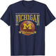 Michigan Wolverines Basketball Vintage Stars Navy T-Shirt - T-Shirt | Navy