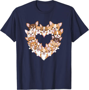 Heart Chihuahua Chihuahuas Chi T-Shirt - T-Shirt | Navy