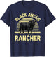 Funny Black Angus Art Women Angus Cattle Rancher T-Shirt - T-Shirt | Navy