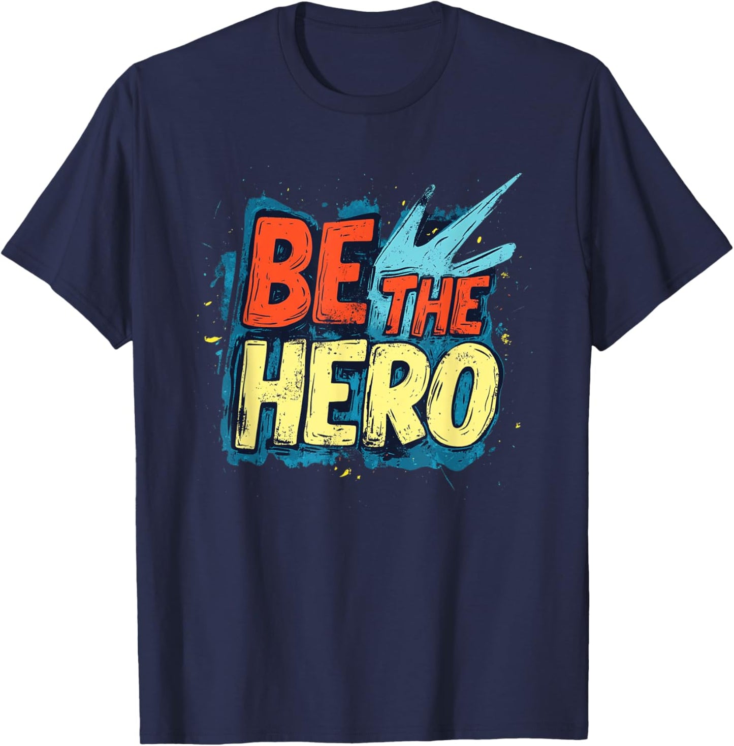 Cool Be the Hero Emblem Costume T-Shirt - T-Shirt | Navy