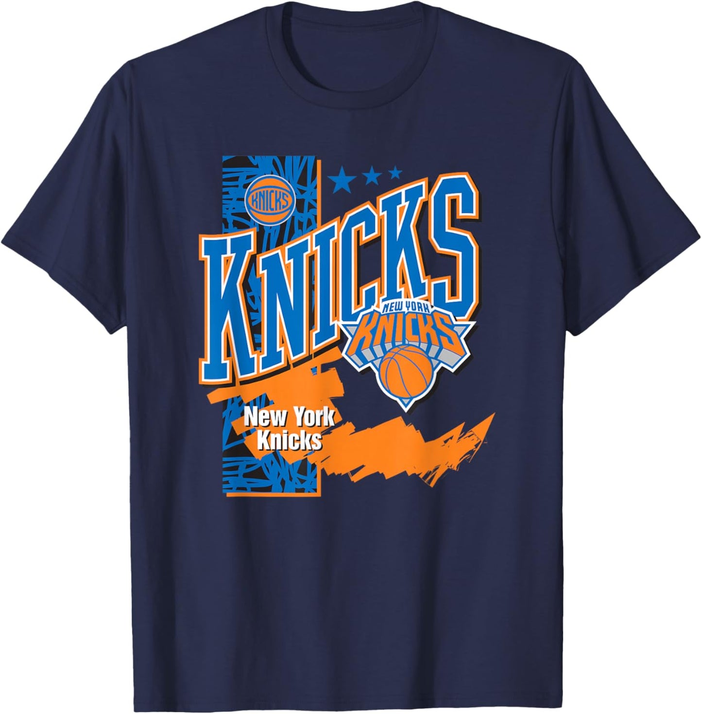 Offizieller NBA-Spieler der New York Knicks gesperrt T-Shirt - T-Shirt | Navy