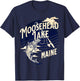 Moosehead Lake Maine Fly Fishing Trout Bass Fisher Souvenir T-Shirt - T-Shirt | Navy