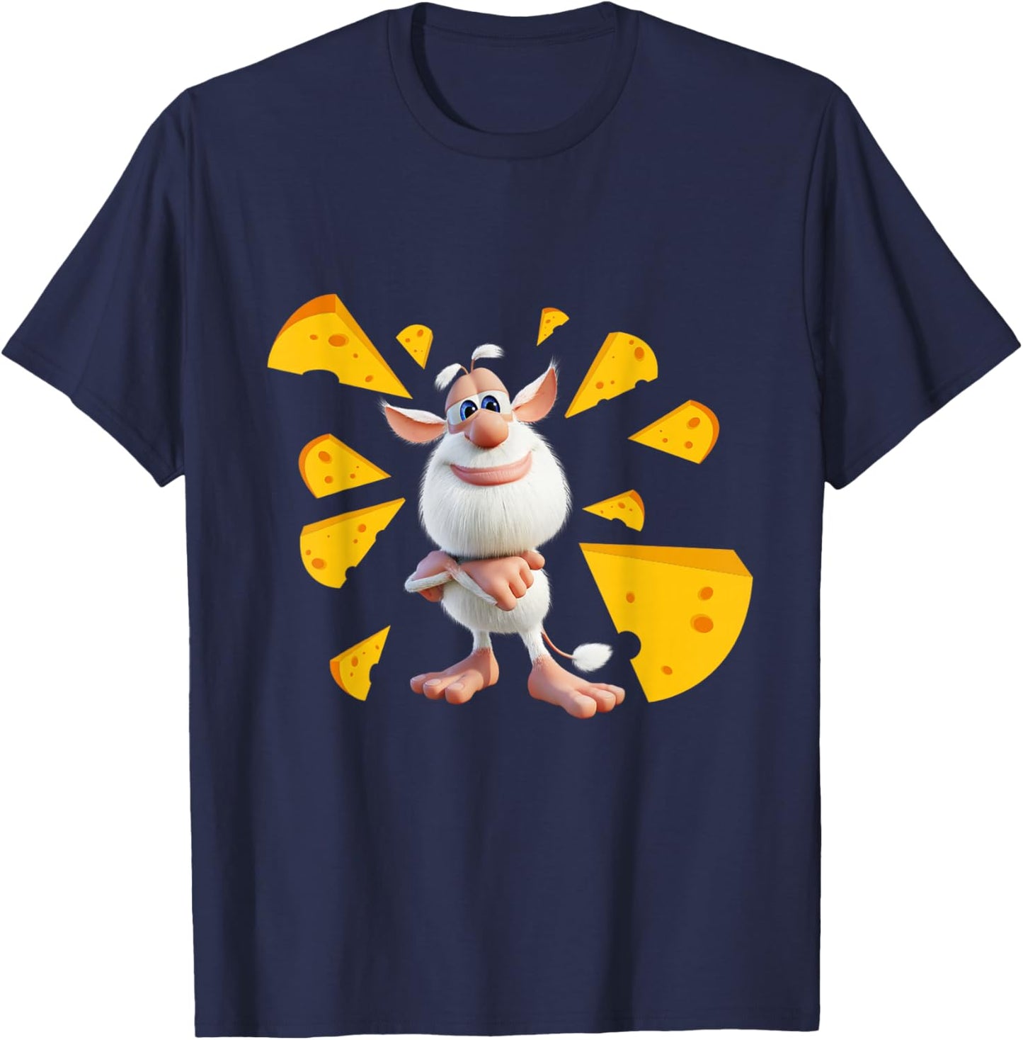 Cheese Target Booba , Black, S T-Shirt - T-Shirt | Navy