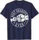 Best Grandpa Ever - Fist Bump Circle Emblem Design Grandpa T-Shirt - T-Shirt | Navy