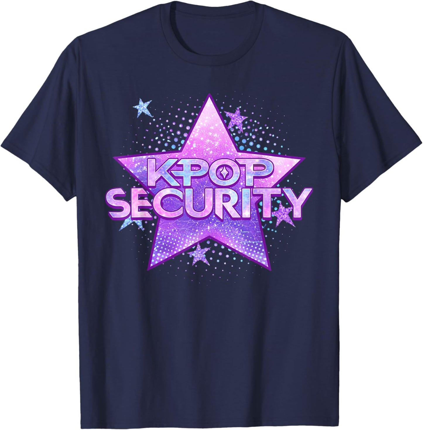 K-Pop Security Mom Dad Kids Funny Birthday Concert Staff T-Shirt - T-Shirt | Navy