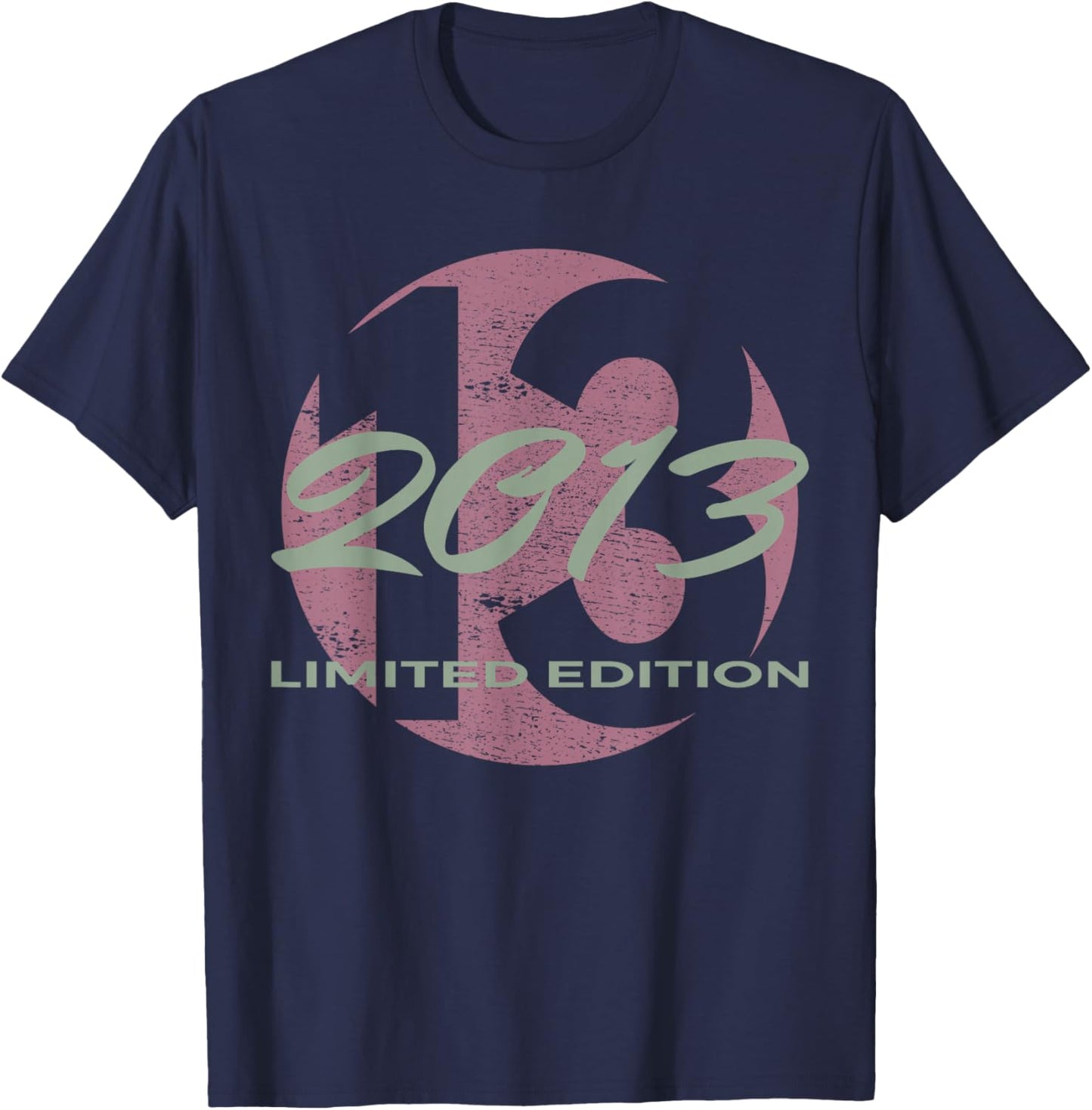 13th Birthday Girl Boy 13 Years 2013 Funny Gift T-Shirt - T-Shirt | Navy