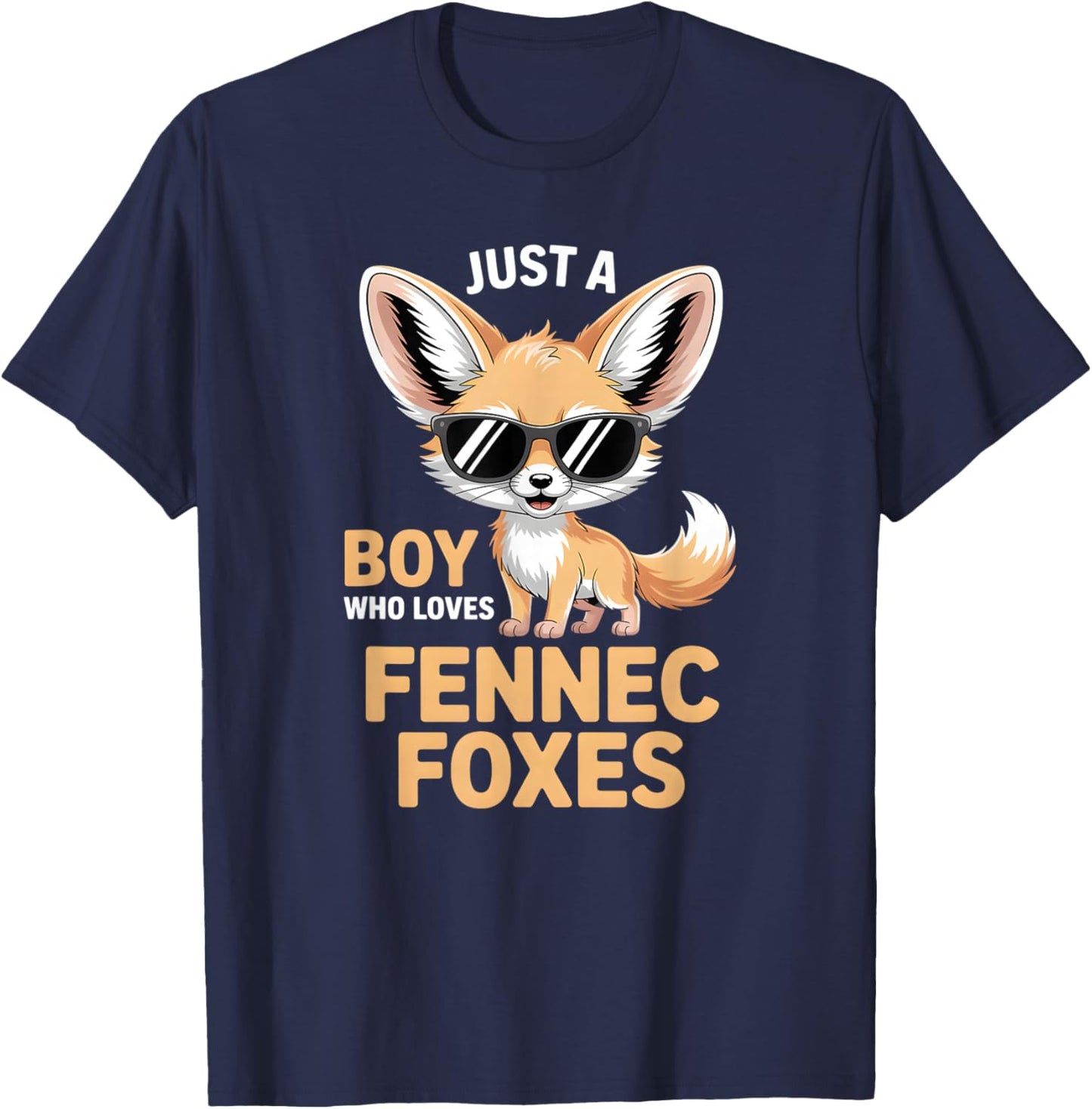 Boys Fennec Fox T-Shirt - T-Shirt | Navy