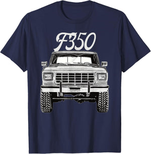 1979 F350 Truck Car , Small, Black T-Shirt - T-Shirt | Navy