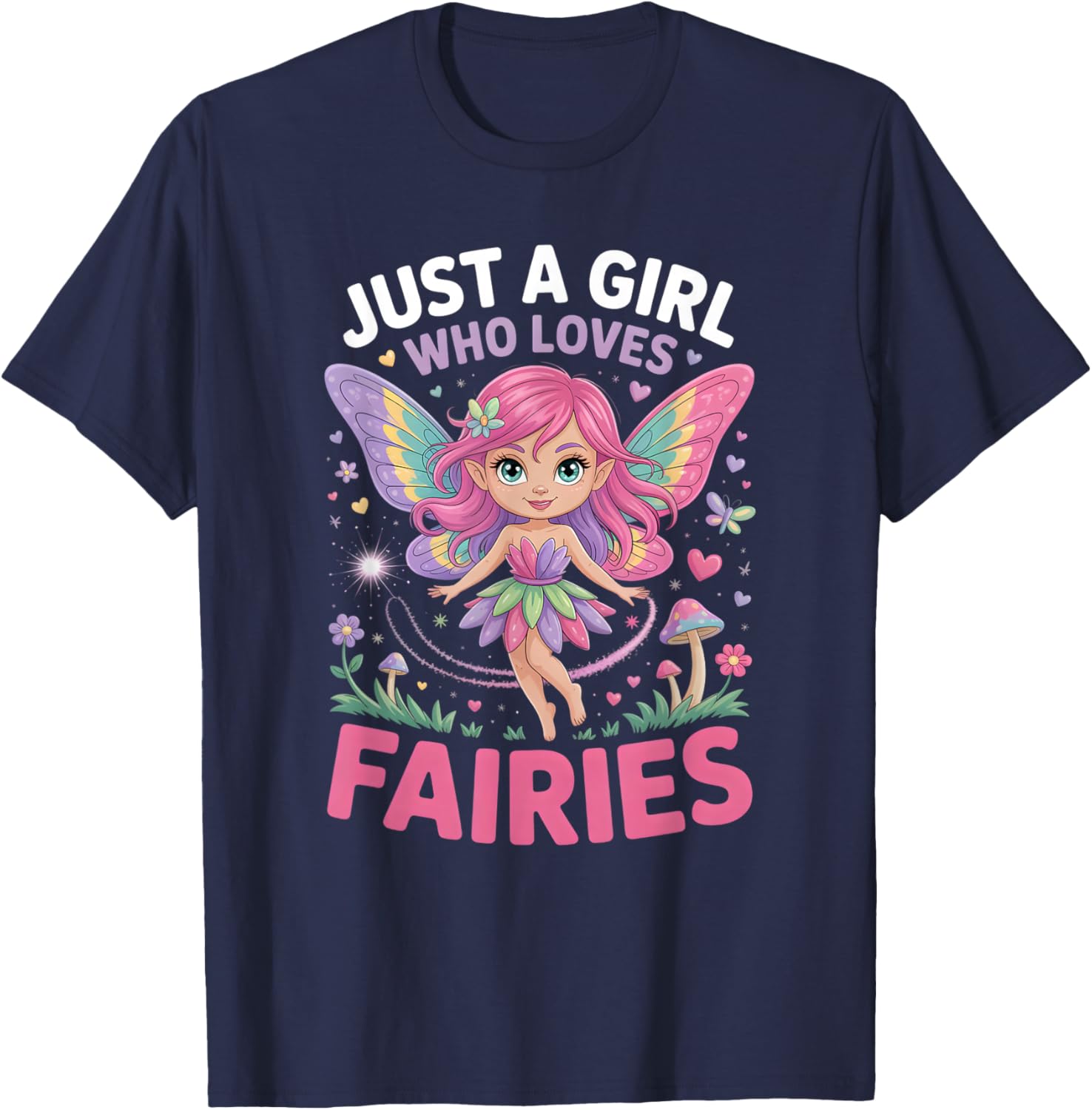 Girls Fairy T-Shirt - T-Shirt | Navy