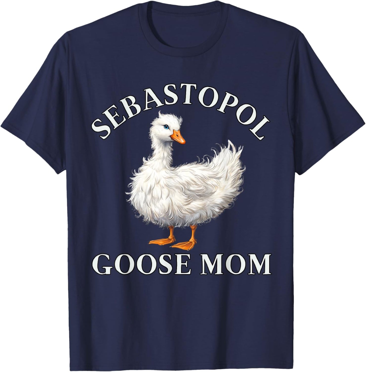 Sebastopol Goose Mom T-Shirt - T-Shirt | Navy