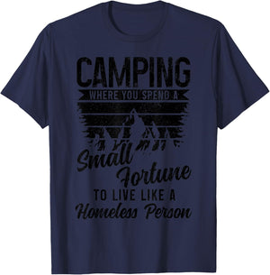 Camping Funny Camper T-Shirt - T-Shirt | Navy