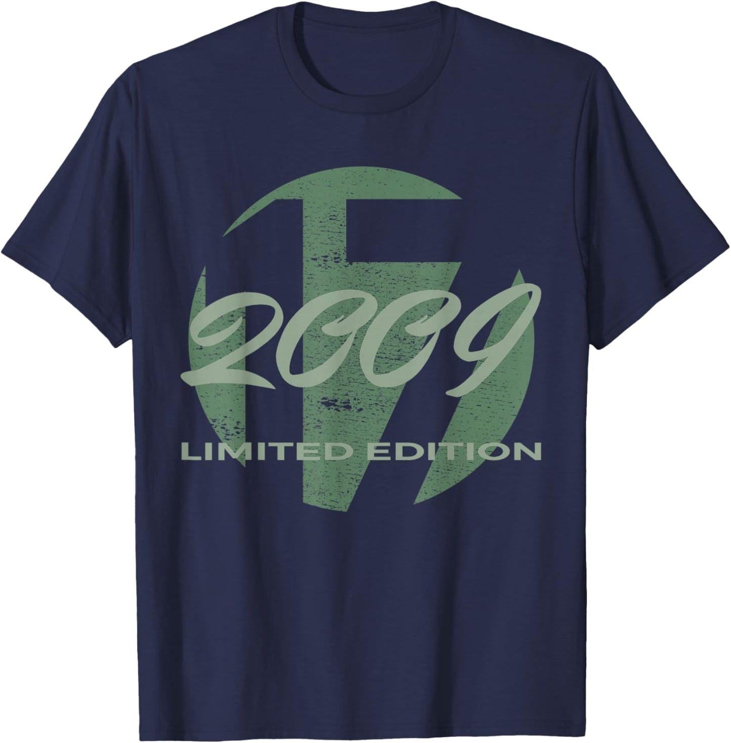 17. Geburtstag Mädchen Junge 17 Jahre 2009 Lustig Geschenk T-Shirt - T-Shirt | Navy