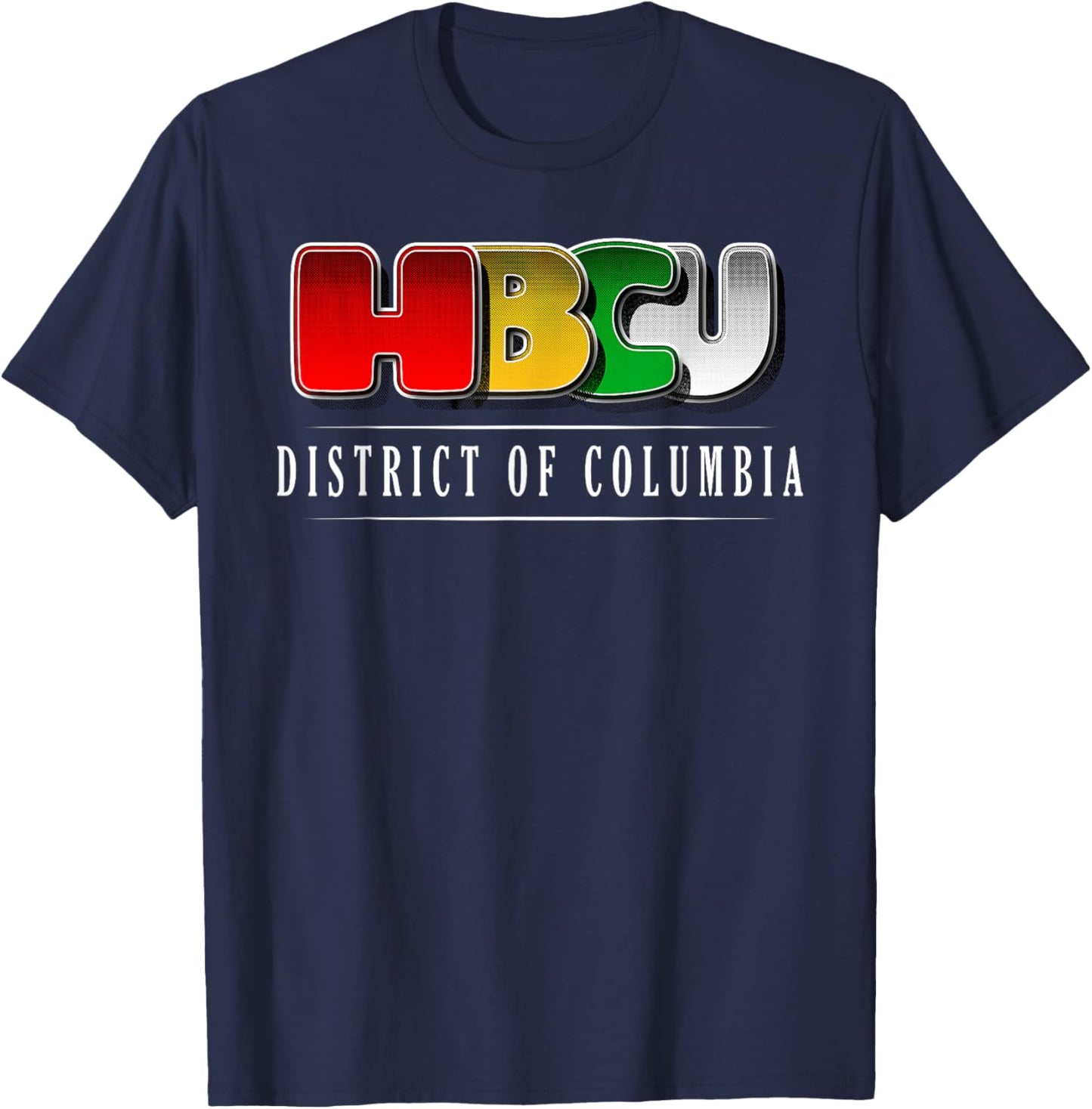 HBCU District of Columbia Pride African American Heritage T-Shirt - T-Shirt | Navy