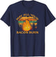 Retro Vintage Food Pun May All Your Bacon Burn Foodie T-Shirt - T-Shirt | Navy
