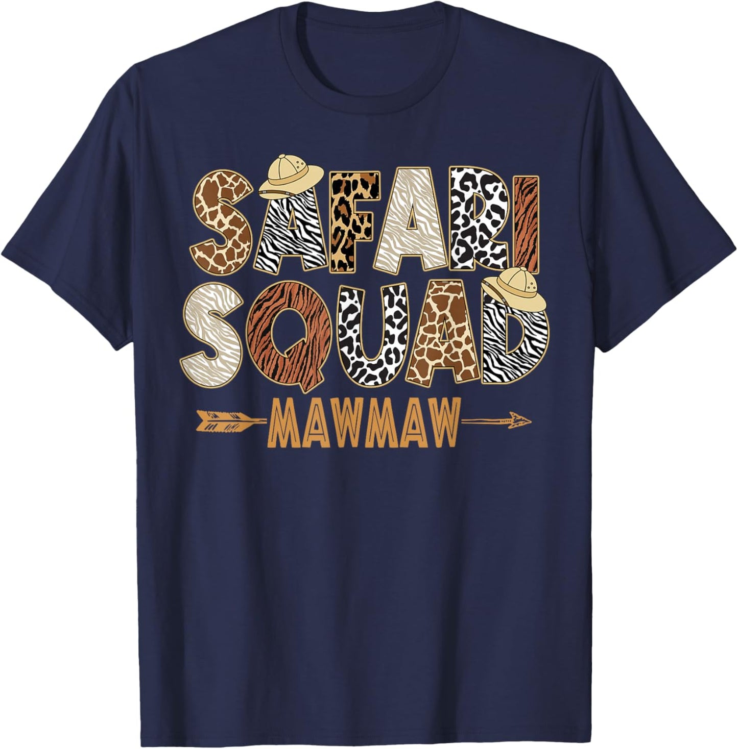 Safari Zoo Safari Squad Mawmaw of Birthday Boy Girl T-Shirt - T-Shirt | Navy