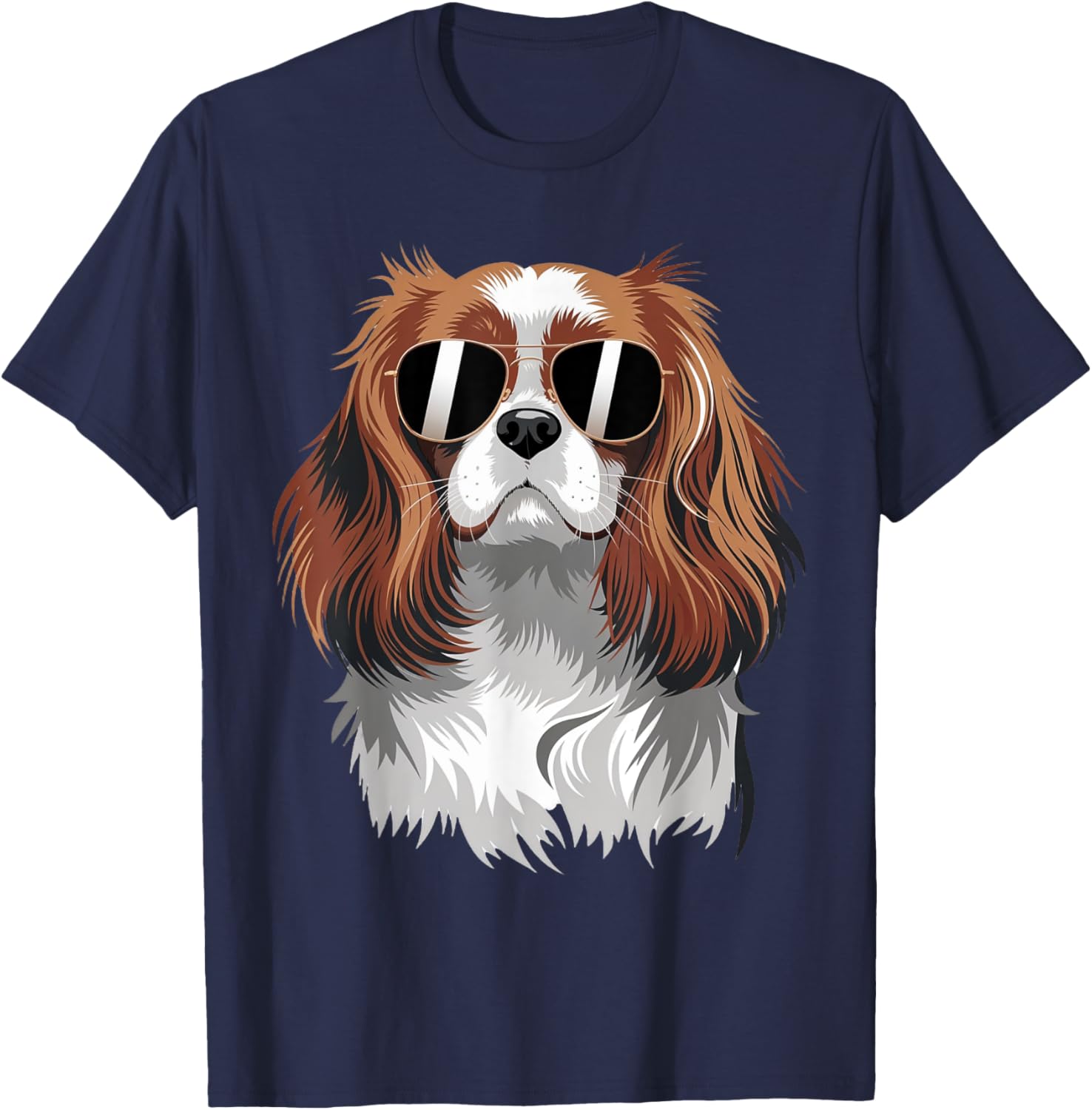 Funny Proud Cavalier King Charles Spaniel Dog T-Shirt - T-Shirt | Navy