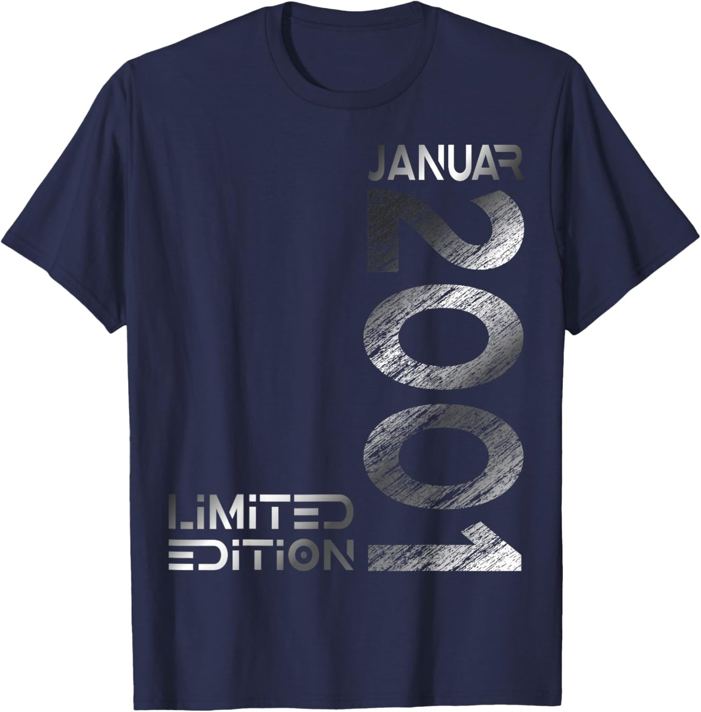January 2001 Man Woman 25th Birthday Limited Edition T-Shirt - T-Shirt | Navy