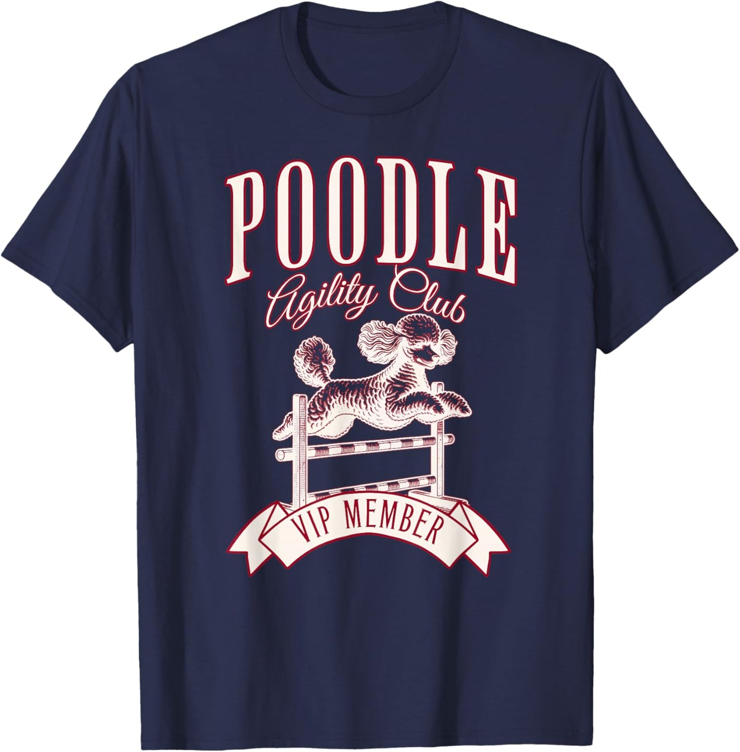 Poodle Agility Club VIP Member Exclusive T-Shirt - T-Shirt | Navy