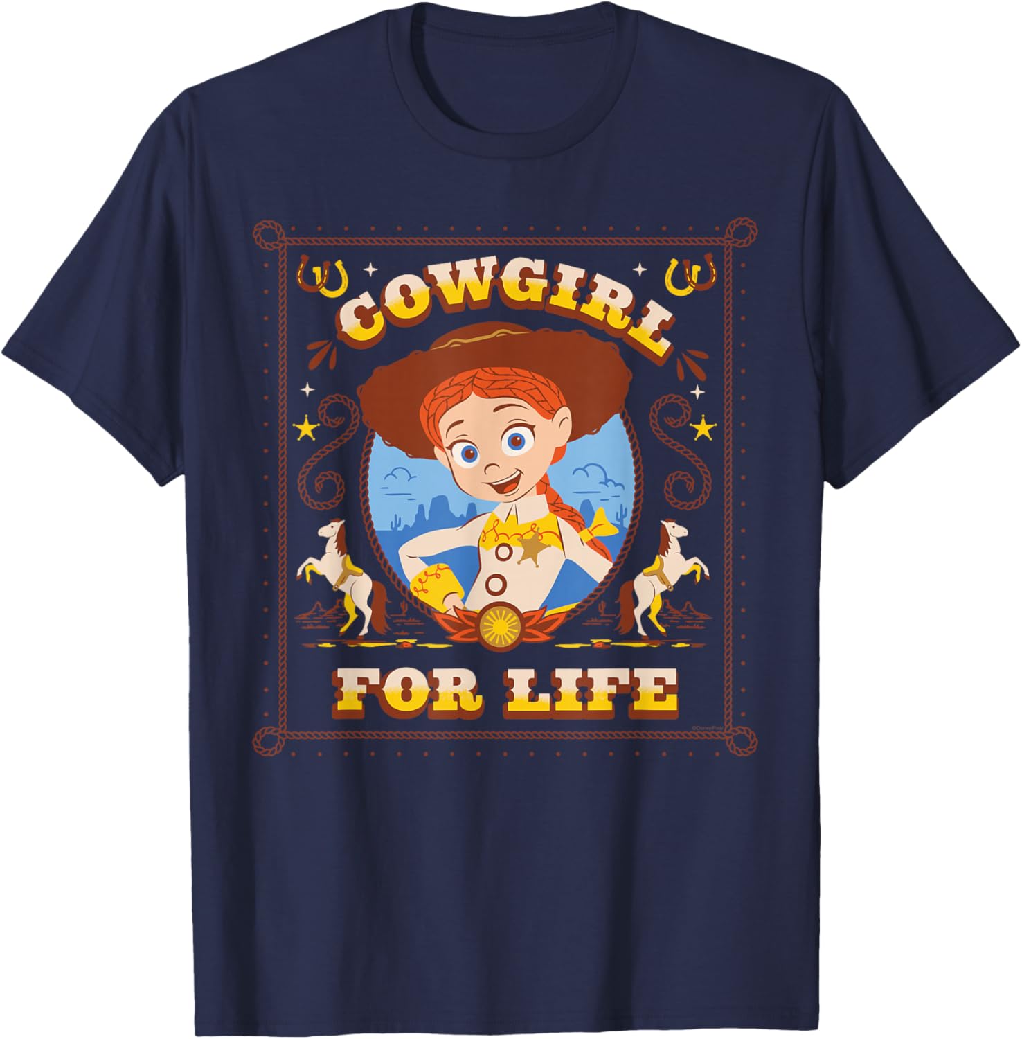 Disney and Pixar's Toy Story 5 Jessie Cowgirl for Life T-Shirt - T-Shirt | Navy
