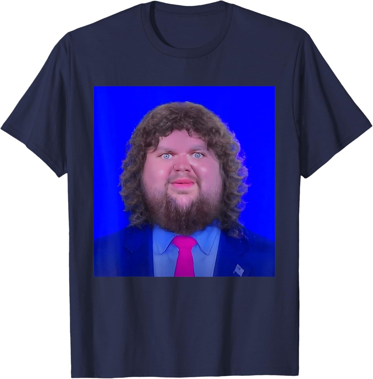 JD Vance Face Meme T-Shirt - T-Shirt | Navy