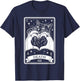 Funny Cat Humor Tarot Card Cat Lover Women Gothic T-Shirt - T-Shirt | Navy