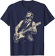 Abraham Lincoln Abe Lincoln Playing Guitar Retro Vintage T-Shirt - T-Shirt | Navy