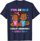 Pink or Blue Great Grandma Loves You Black Babies Reveal T-Shirt - T-Shirt | Navy