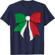 Italienisches Schleifenband mit italienischer Flagge für Mädchen T-Shirt - T-Shirt | Navy