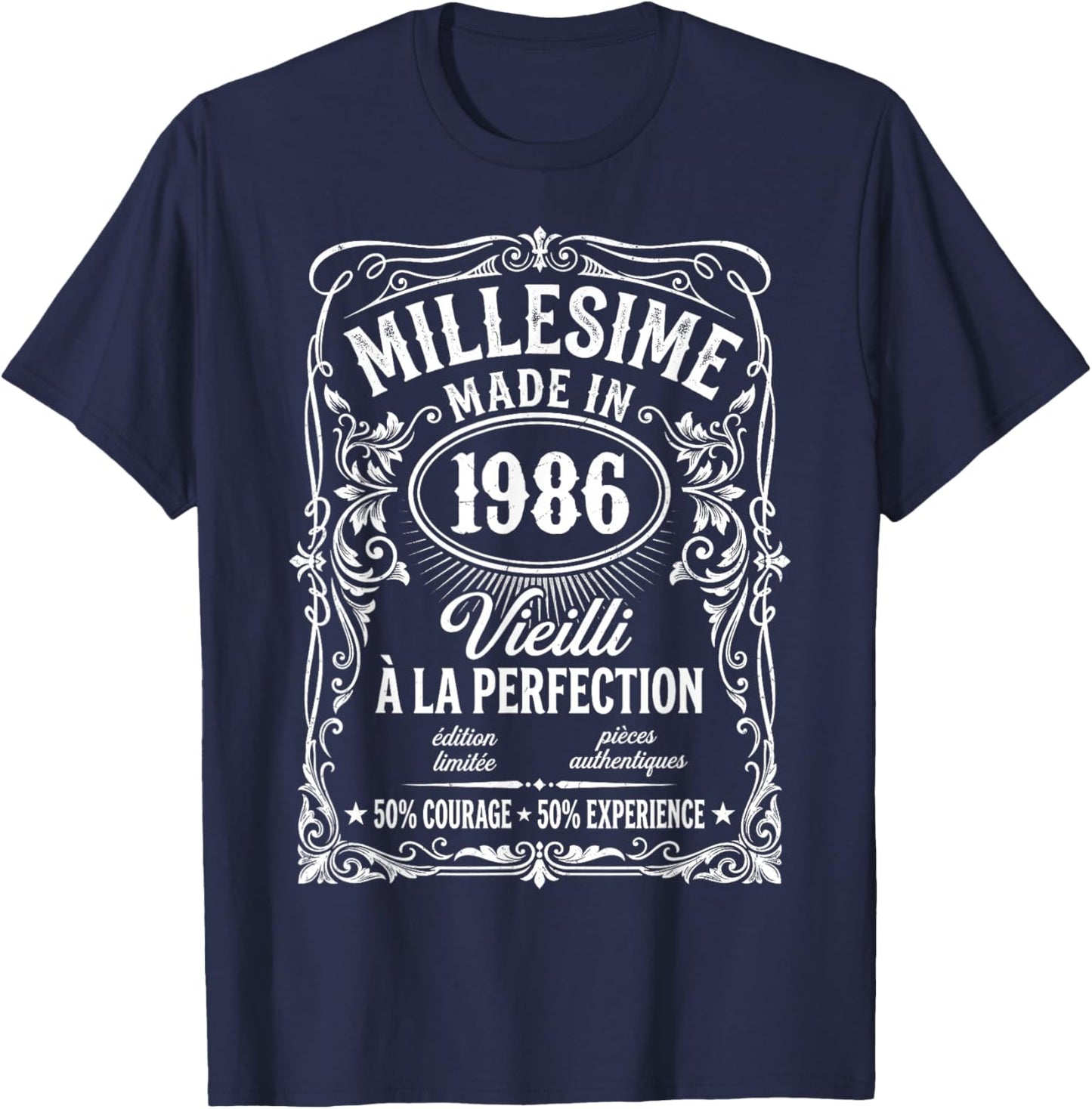 40 Years Vintage Limited Edition Gift Humour T-Shirt - T-Shirt | Navy