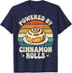 Powered By Cinnamon Rolls T-Shirt - T-Shirt | Navy