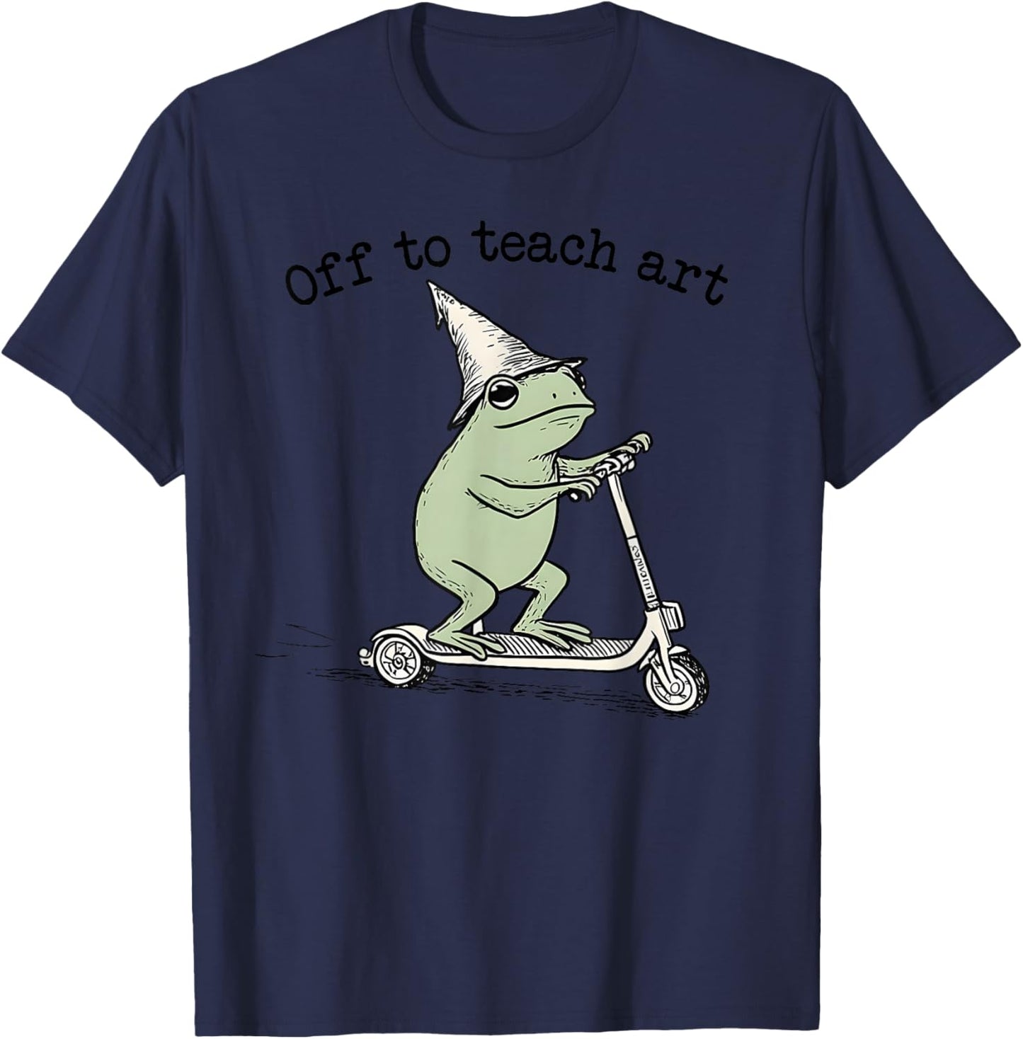Off to Teach Art Teacher Funny Back to School Drawing Kids T-Shirt - T-Shirt | Navy