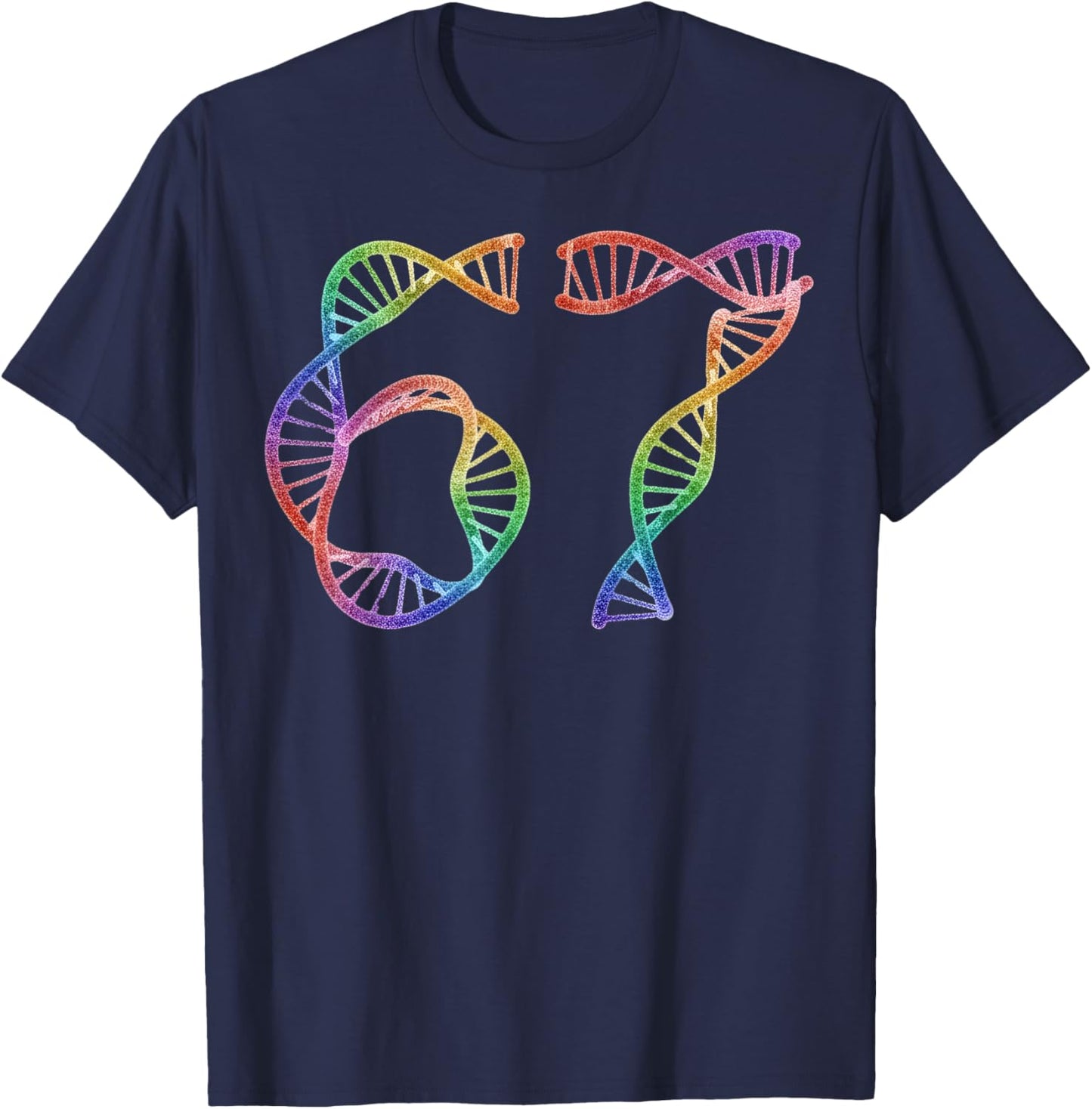 67 Funny Number Meme DNA Replication Molecular Biology Humor T-Shirt - T-Shirt | Navy