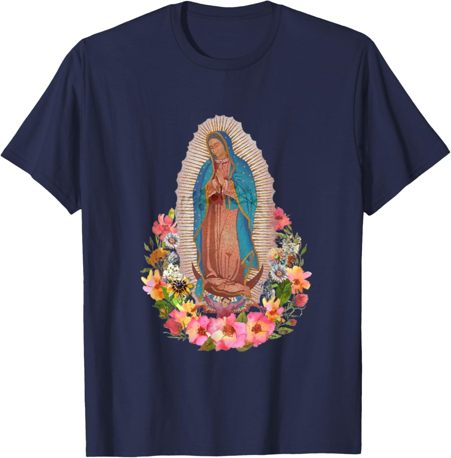 Virgen de Guadalupe T-Shirt - T-Shirt | Navy