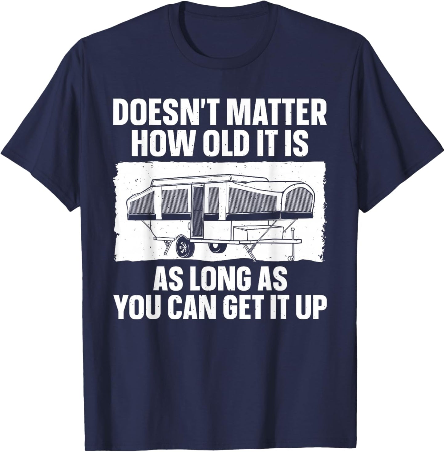 Best Pop Up Camper Art Women Pop Up Trailer Camping T-Shirt - T-Shirt | Navy