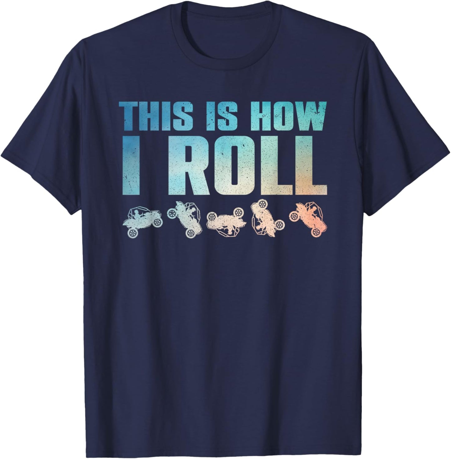 Side-By-Side Design Women UTV ATV SxS Off Road Lover T-Shirt - T-Shirt | Navy