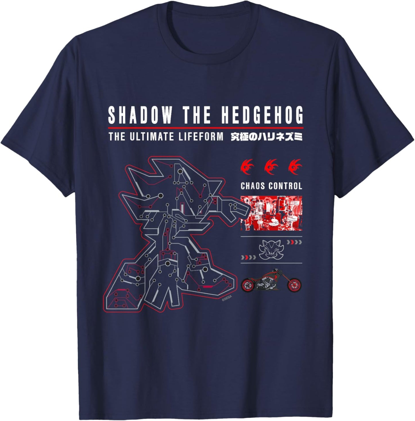 Sonic the Hedgehog Shadow Ultimate Lifeform T-Shirt - T-Shirt | Navy