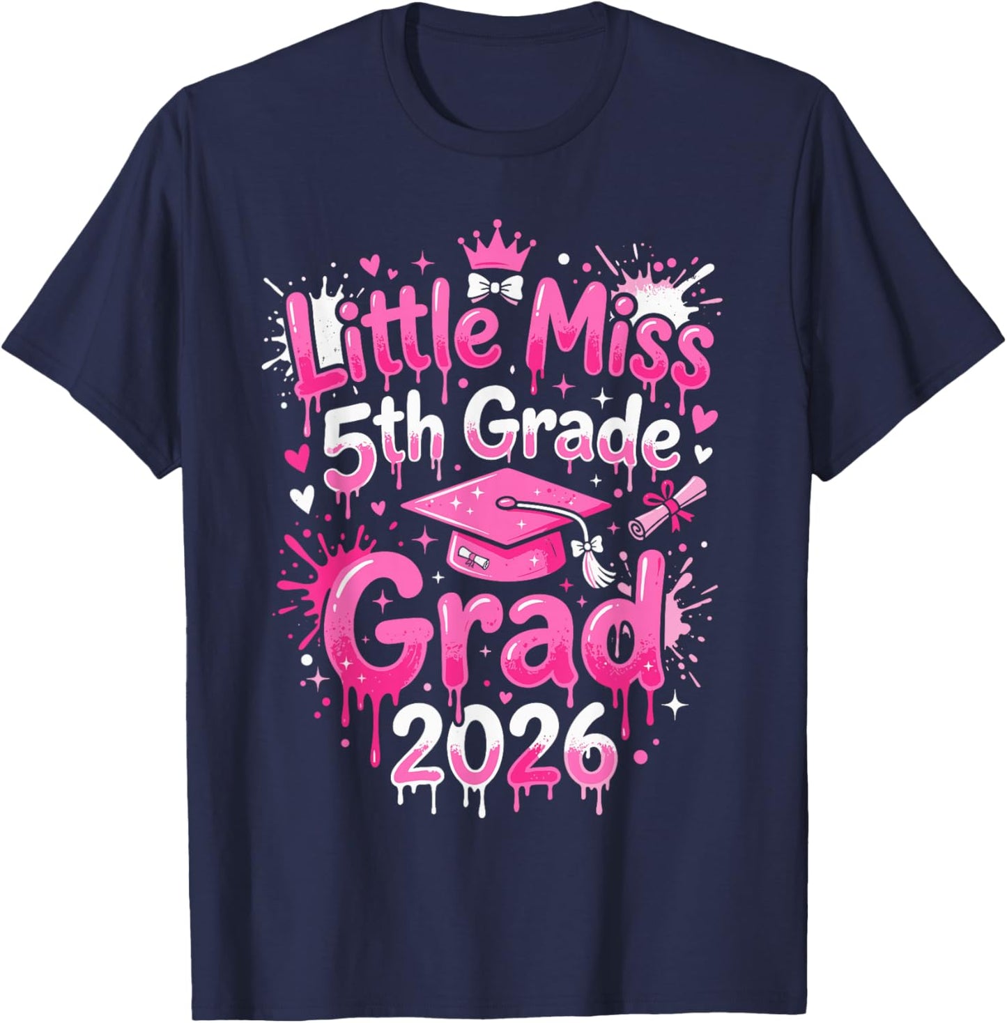5th Grade Graduation Outfits Girls, Kids Little 5th Grade T-Shirt - T-Shirt | Navy