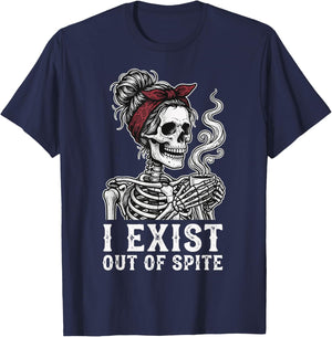 I Exist Out of Spite T-Shirt - T-Shirt | Navy
