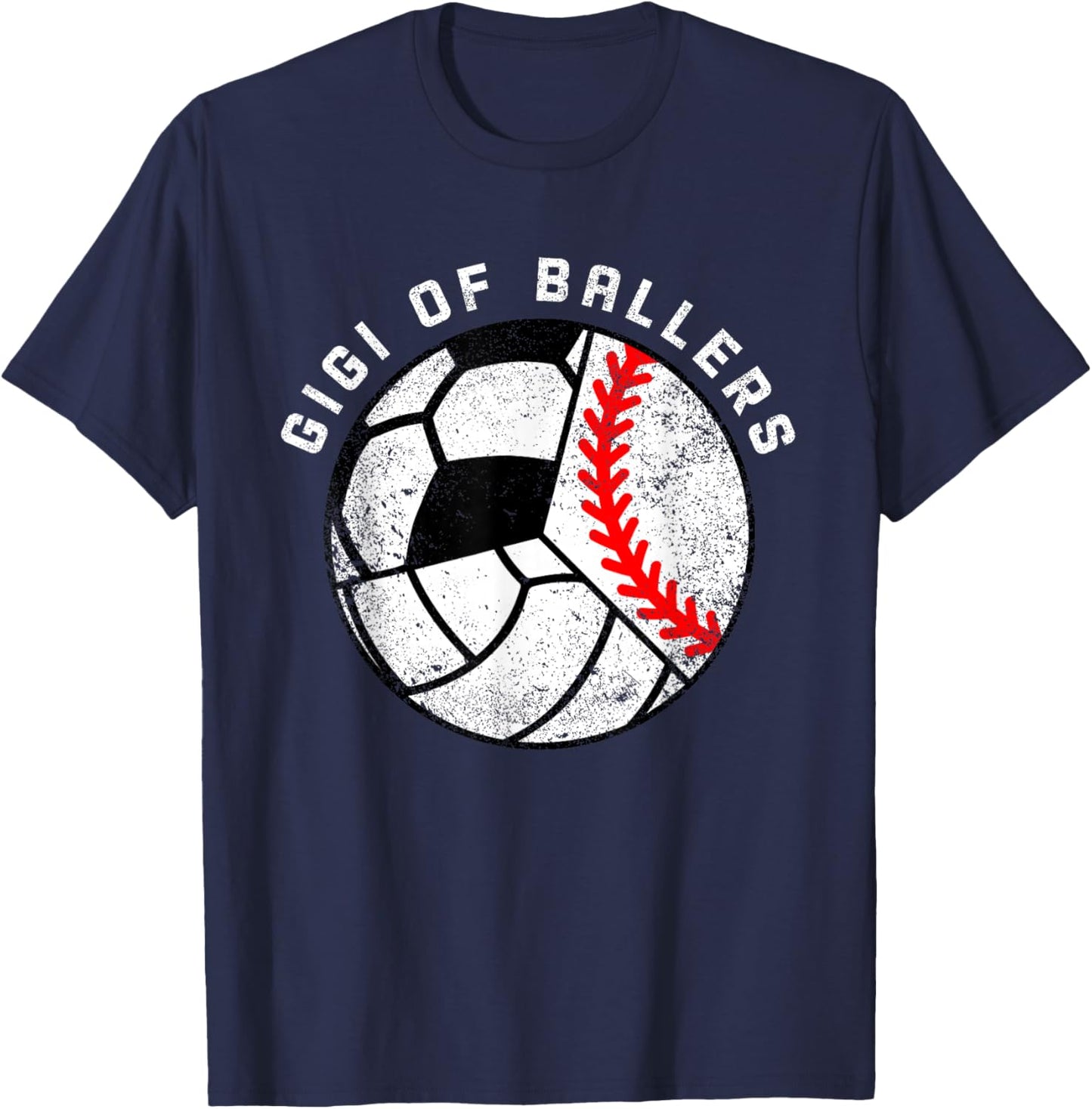 Gigi of Ballers Funny Baseball Volleyball Soccer Gigi T-Shirt - T-Shirt | Navy