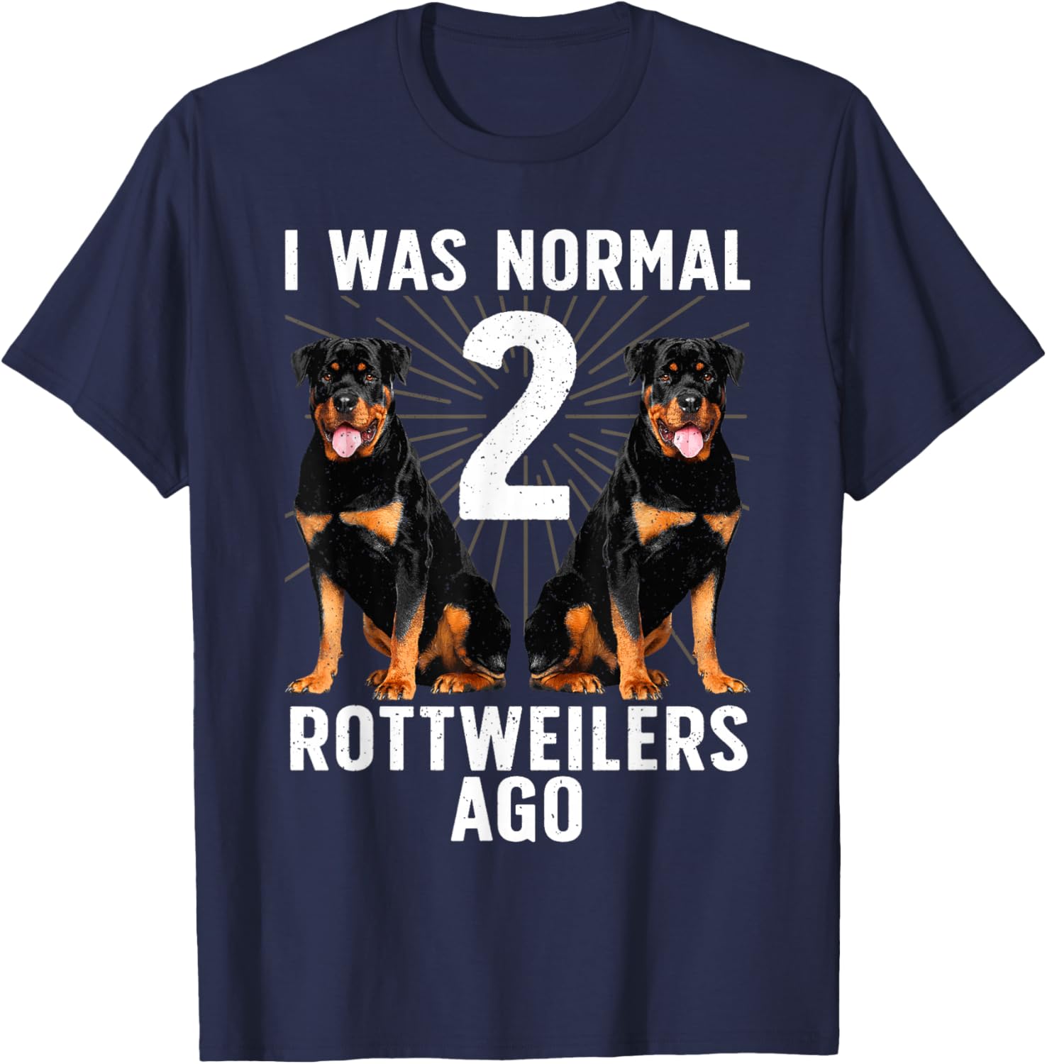 Funny Rottweiler Design Women Kids Rottweiler Lovers T-Shirt - T-Shirt | Navy