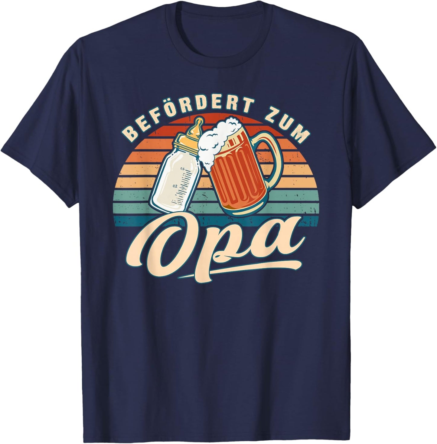 with German Text "Beförderen" (German Language) T-Shirt - T-Shirt | Navy
