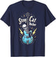 Stray Cat Rocker Guitar Rockabilly Vintage Style T-Shirt - T-Shirt | Navy