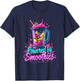 Powered By Smoothies Smoothie Health Drink Vegan Life T-Shirt - T-Shirt | Navy