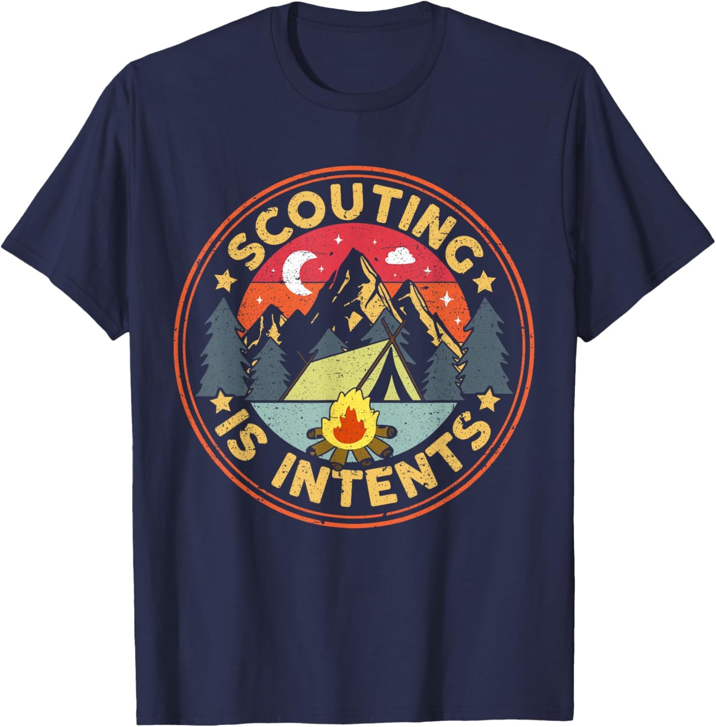 Scouting is Intents Scout Camper Camping T-Shirt - T-Shirt | Navy