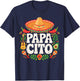 Papacito Shirt Funny Mexican Dad Men Cinco De Mayo Fiesta T-Shirt - T-Shirt | Navy