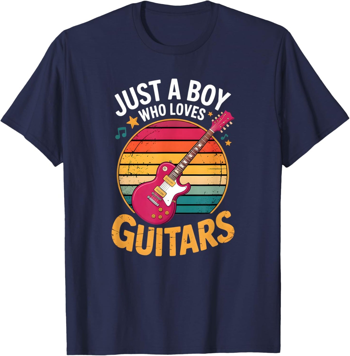 Boys Guitar T-Shirt - T-Shirt | Navy