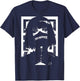 Horror Techwear Ghoul Girl Cybergoth Gothic Anime Manga T-Shirt - T-Shirt | Navy
