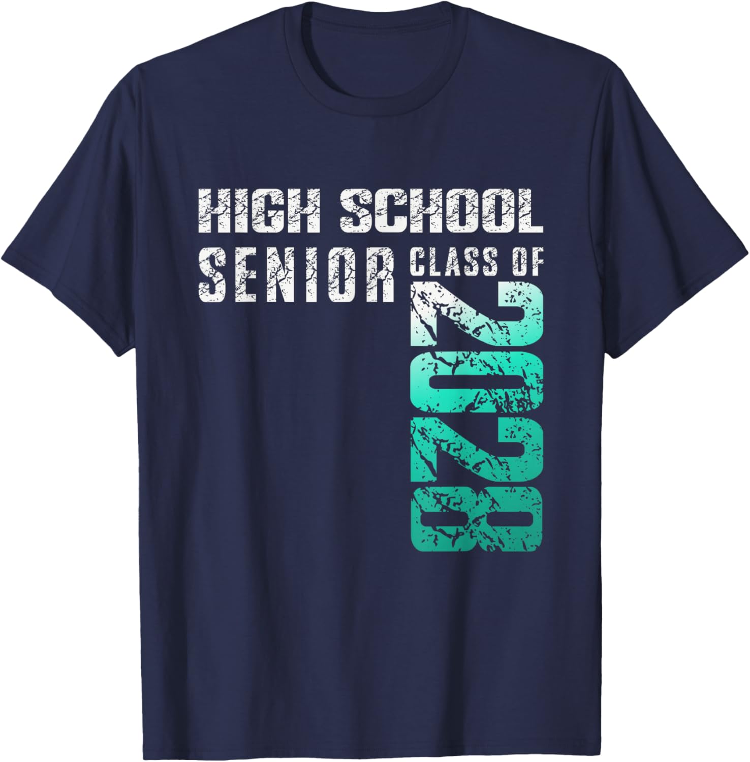 High School Senior Class of 2028 Graduation T-Shirt - T-Shirt | Navy