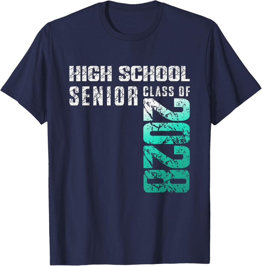 High School Senior Class of 2028 Graduation T-Shirt - T-Shirt | Navy